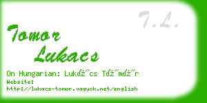 tomor lukacs business card